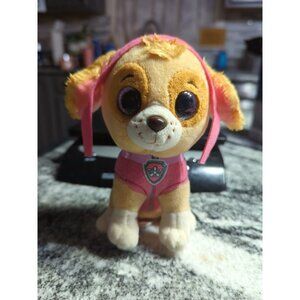 Ty Beanie Boo Skye Paw Patrol  Plush Kid's Toy Pink Tan Girl Puppy Dog Stuffed